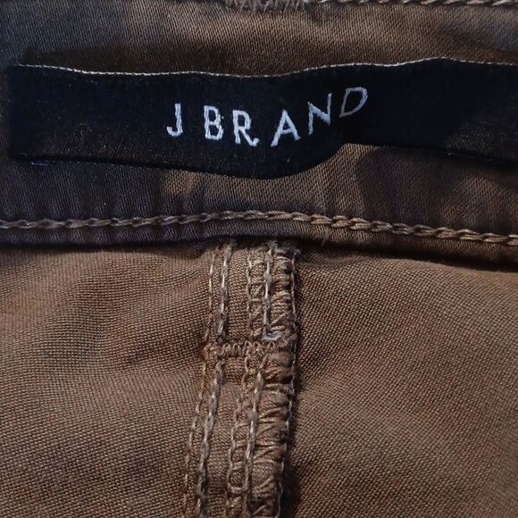 J Brand Mid Rise Super Skinny Jeans In Dark Olive Green - Picture 12 of 15